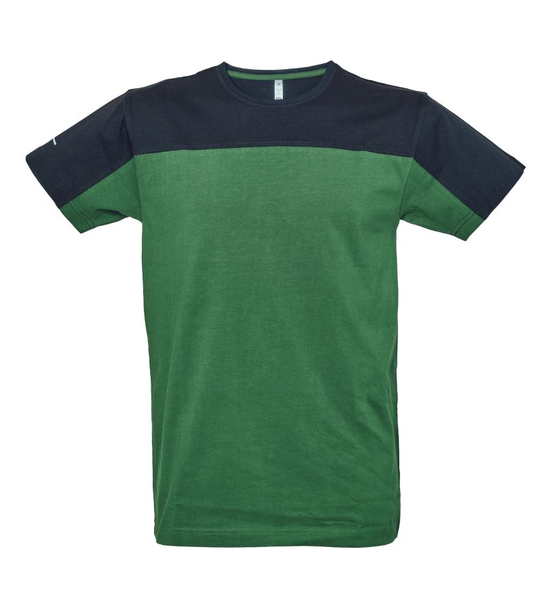 T-shirt bicolore girocollo nera e verde - JRC Oviedo