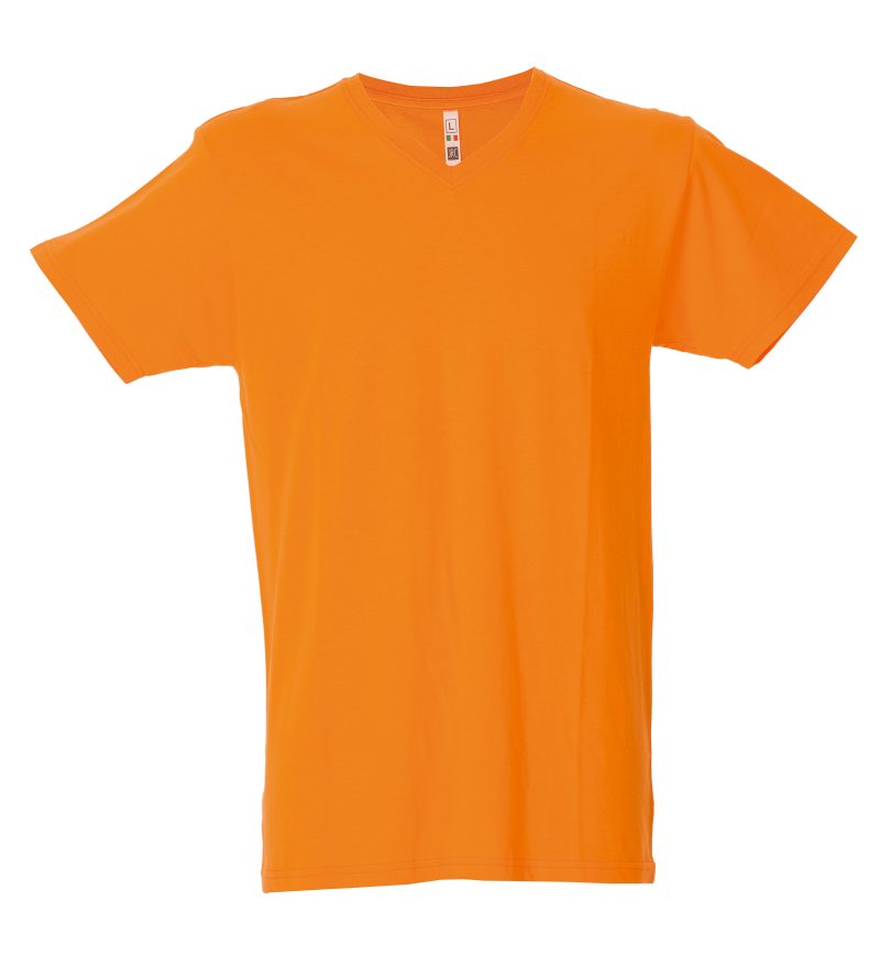 T-shirt collo a V arancione - JRC Venezuela