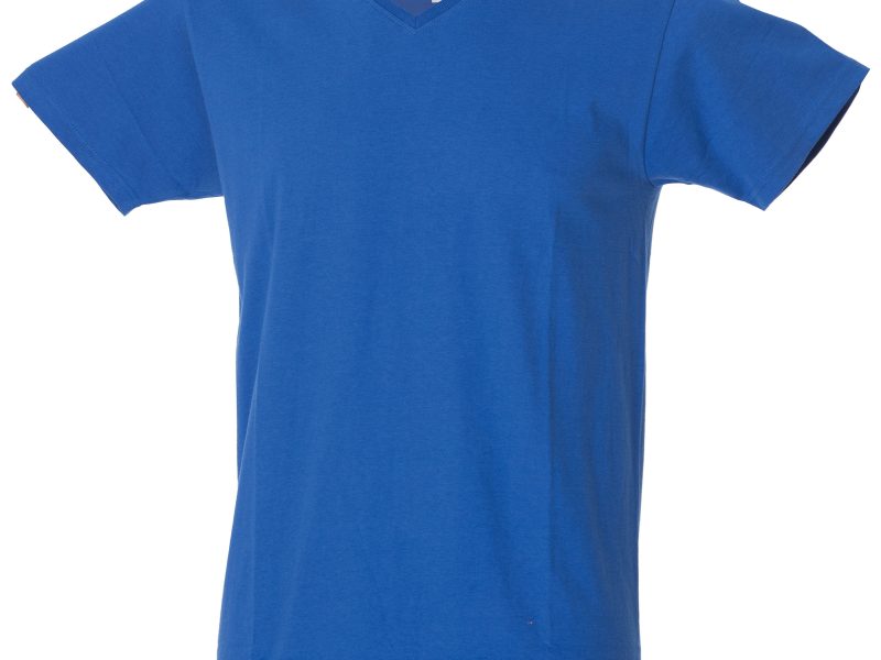 T-shirt collo a V blu - JRC Venezuela