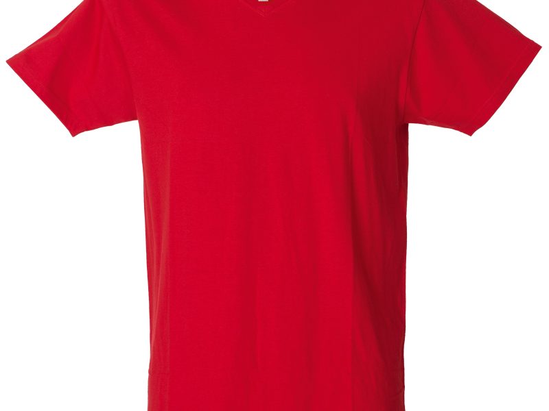 T-shirt collo a V rossa - JRC Venezuela