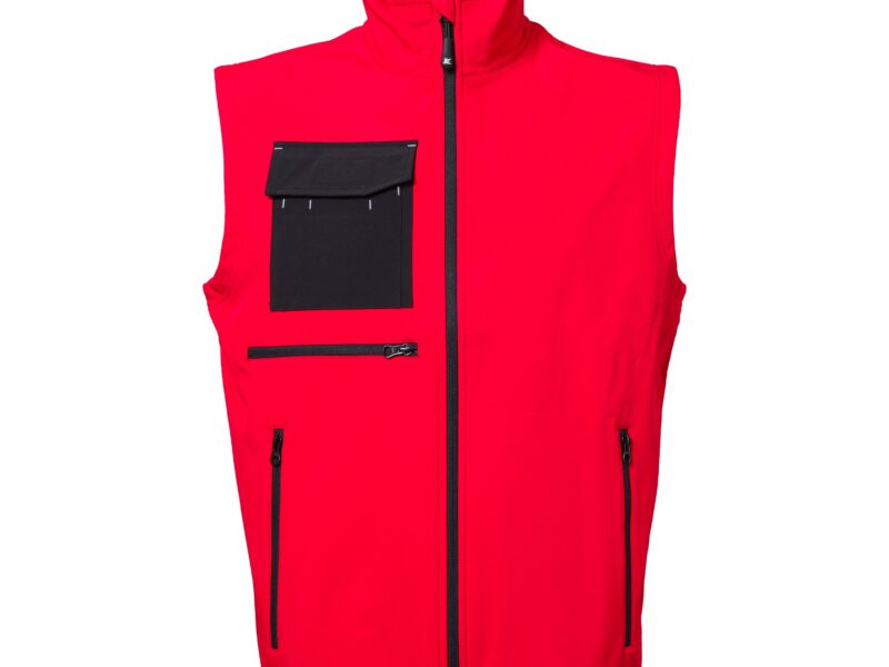 Gilet Bicolore Multitasca in Soft Shell Zermatt