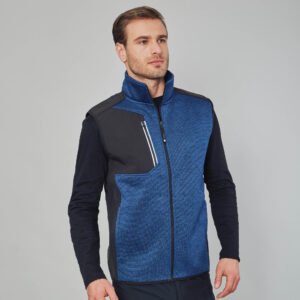 Gilet in Tessuto Maglia Bicolore Treviri