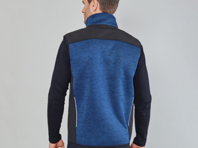 Gilet in Tessuto Maglia Bicolore Treviri