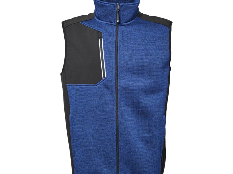 Gilet in Tessuto Maglia Bicolore Treviri