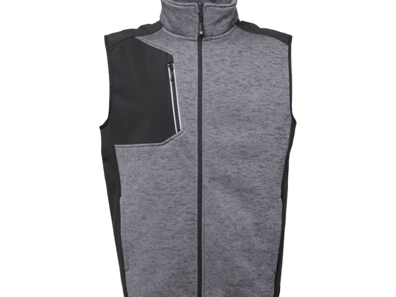 Gilet in Tessuto Maglia Bicolore Treviri