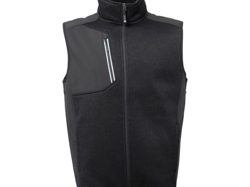 Gilet in Tessuto Maglia Bicolore Treviri