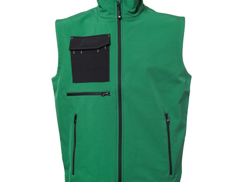 Gilet Bicolore Multitasca in Soft Shell Zermatt